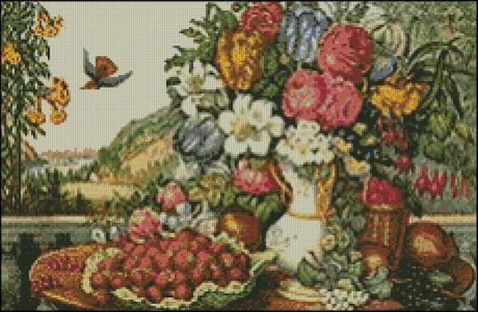 (image for) Fruits and Flowers - Medium Large